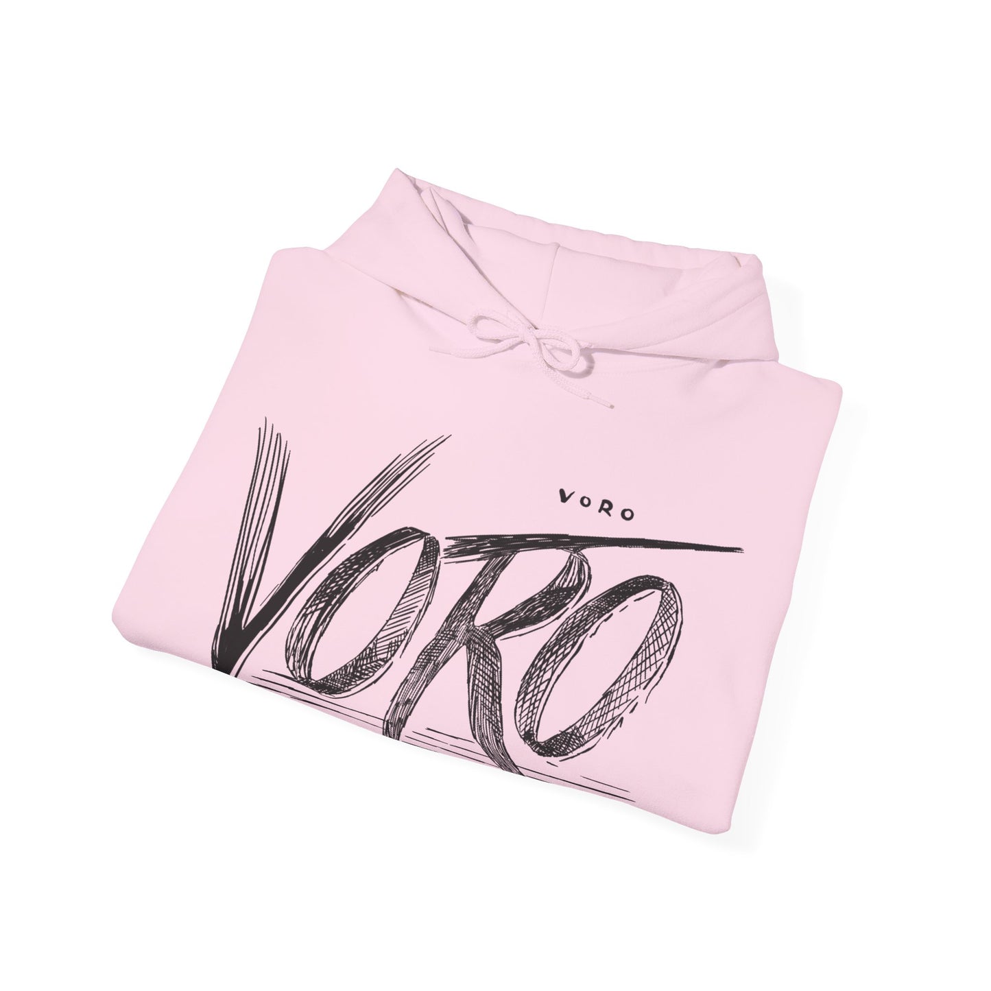 Hooded Sweatshirt with 'Voro' Brand Name Print