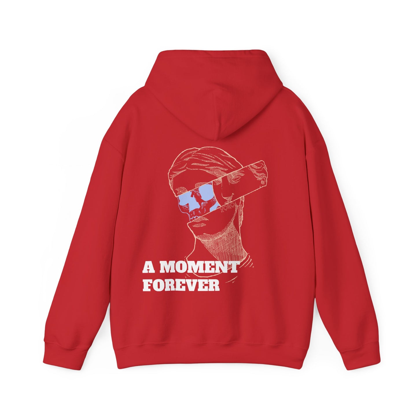 Split Sculpture Heavy Blend Hoodie - A Moment Forever Grafika Sweatshirt