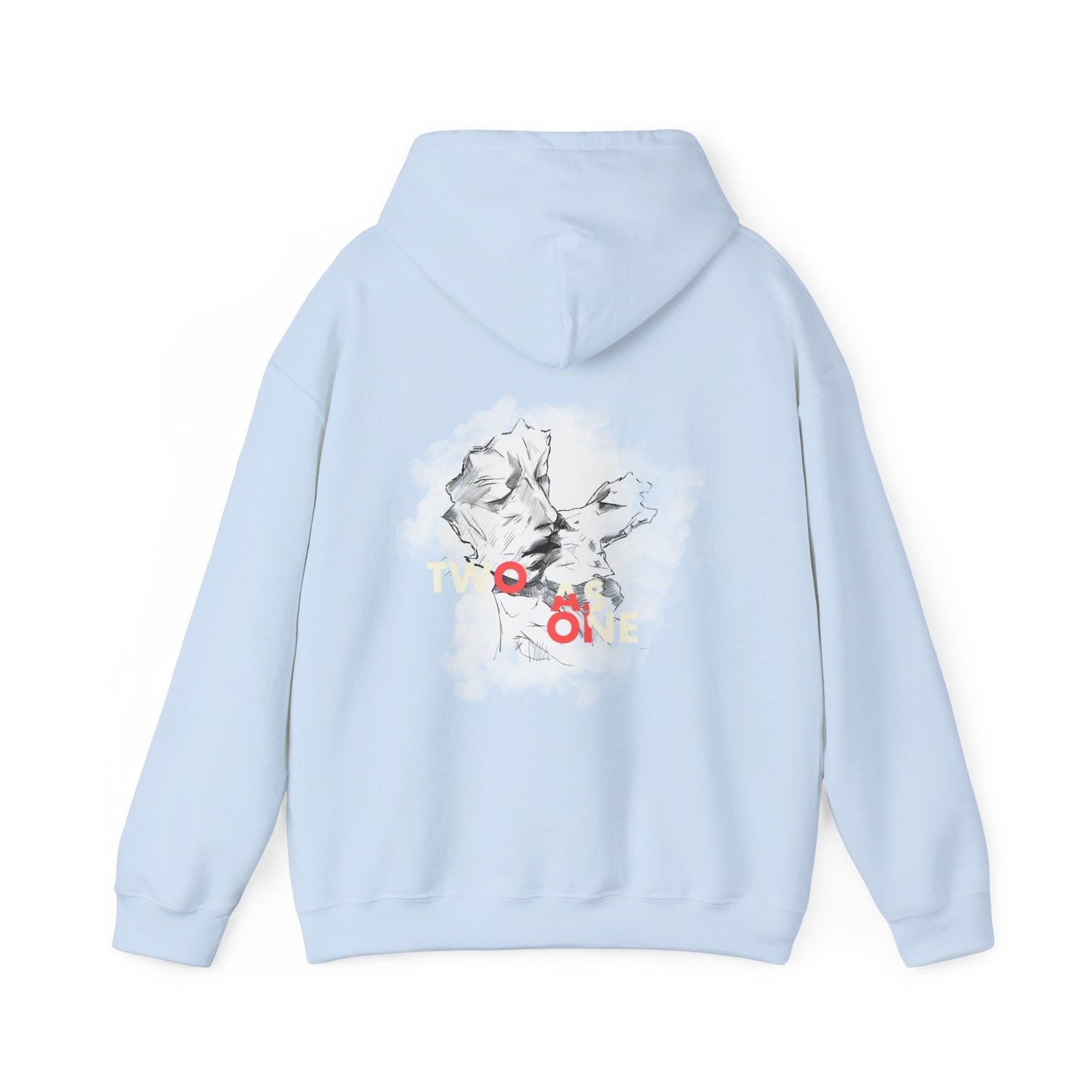 Hooded Sweatshirt Fragmentitaj Vizaĝoj Kiso Amo Intimeco Arta Eleganteco