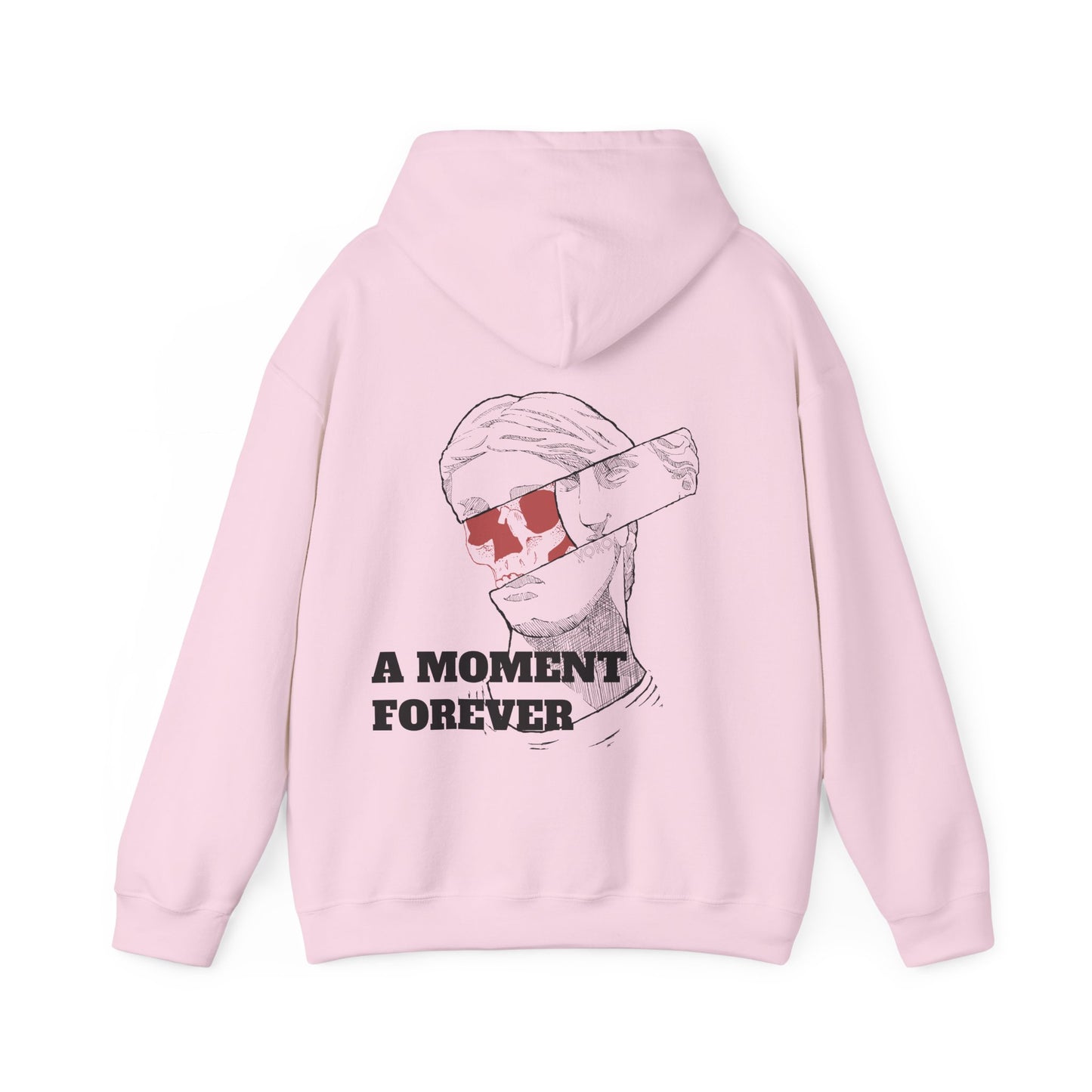 Split Sculpture Heavy Blend Hoodie - A Moment Forever Grafika Sweatshirt