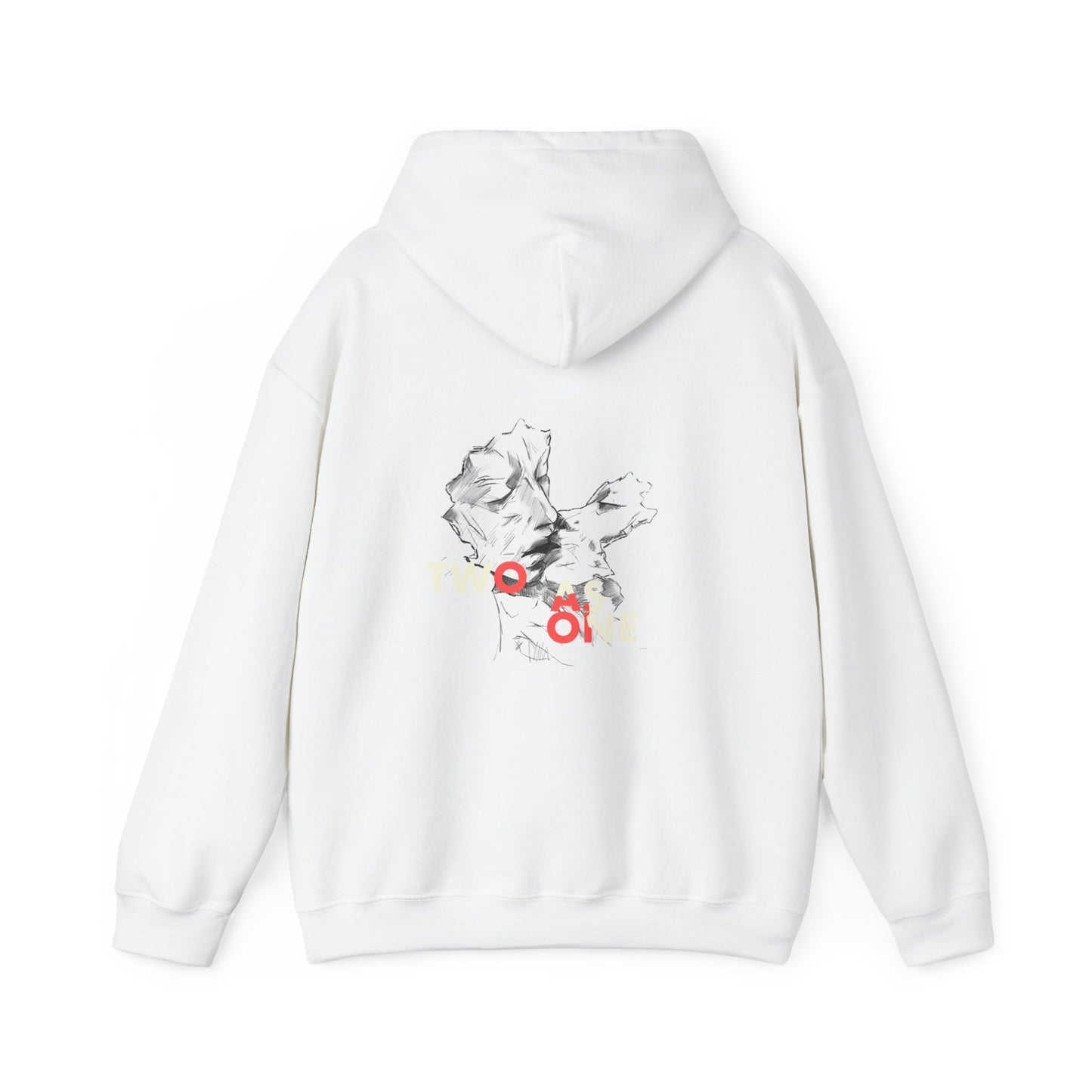 Hooded Sweatshirt Fragmentitaj Vizaĝoj Kiso Amo Intimeco Arta Eleganteco