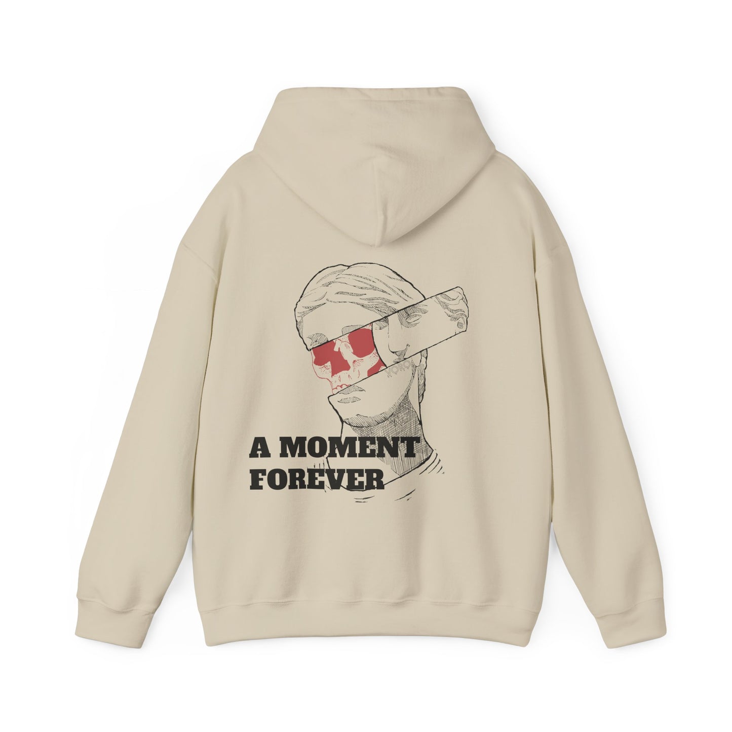 Split Sculpture Heavy Blend Hoodie - A Moment Forever Grafika Sweatshirt