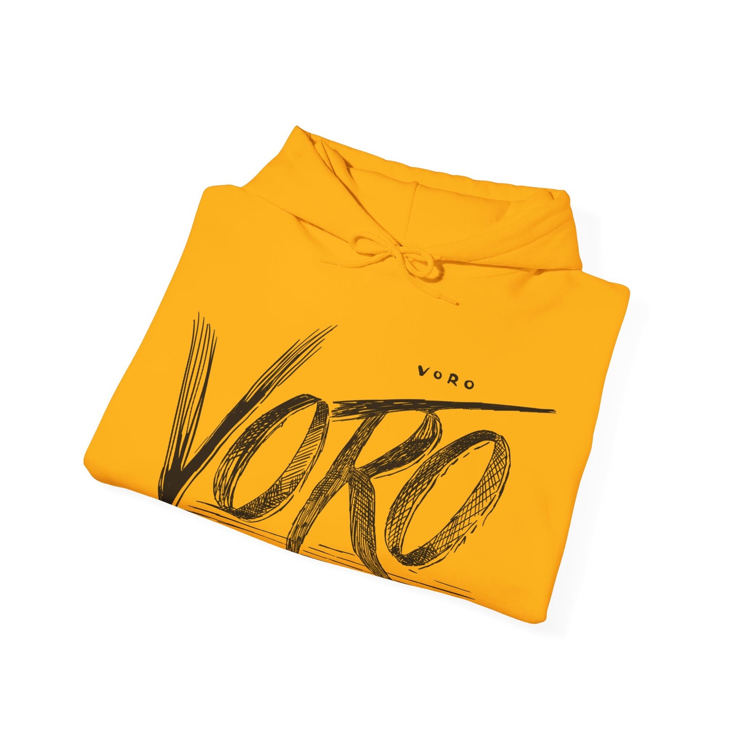 Hooded Sweatshirt with 'Voro' Brand Name Print