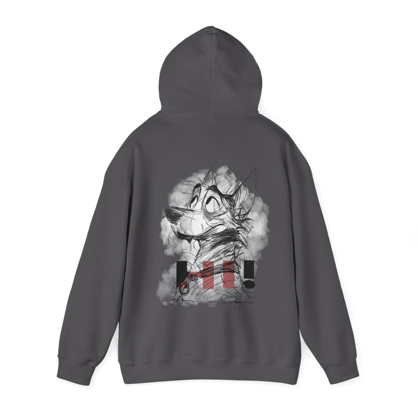 Hooded Sweatshirt - Dog Sketch Design