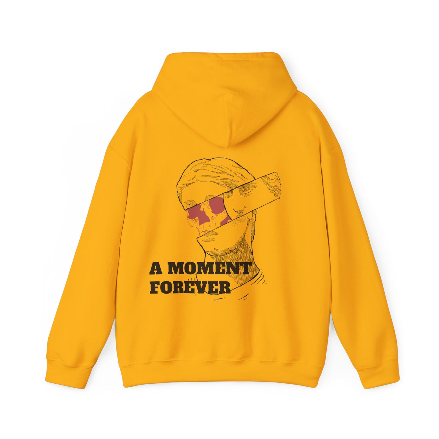 Split Sculpture Heavy Blend Hoodie - A Moment Forever Grafika Sweatshirt