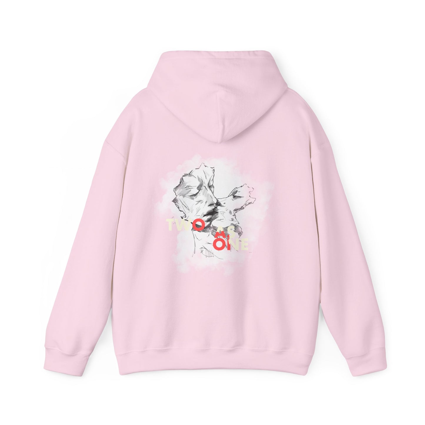 Hooded Sweatshirt Fragmentitaj Vizaĝoj Kiso Amo Intimeco Arta Eleganteco