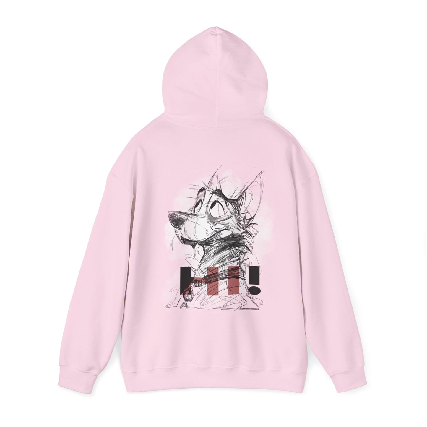 Hooded Sweatshirt - Dog Sketch Design