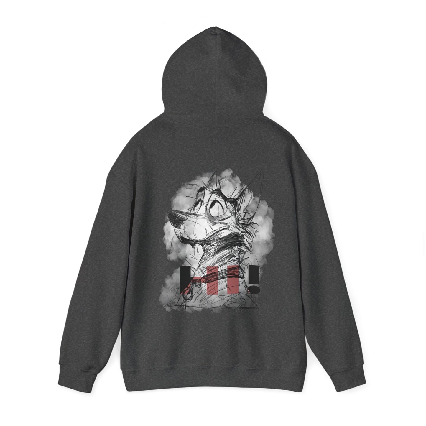 Hooded Sweatshirt - Dog Sketch Design