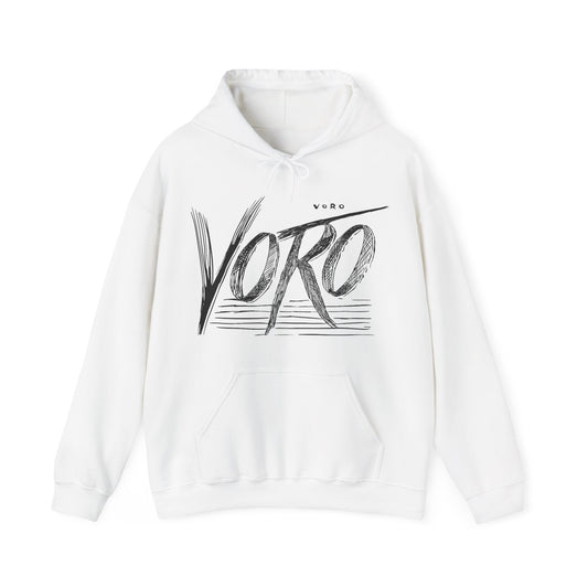 Hooded Sweatshirt with 'Voro' Brand Name Print