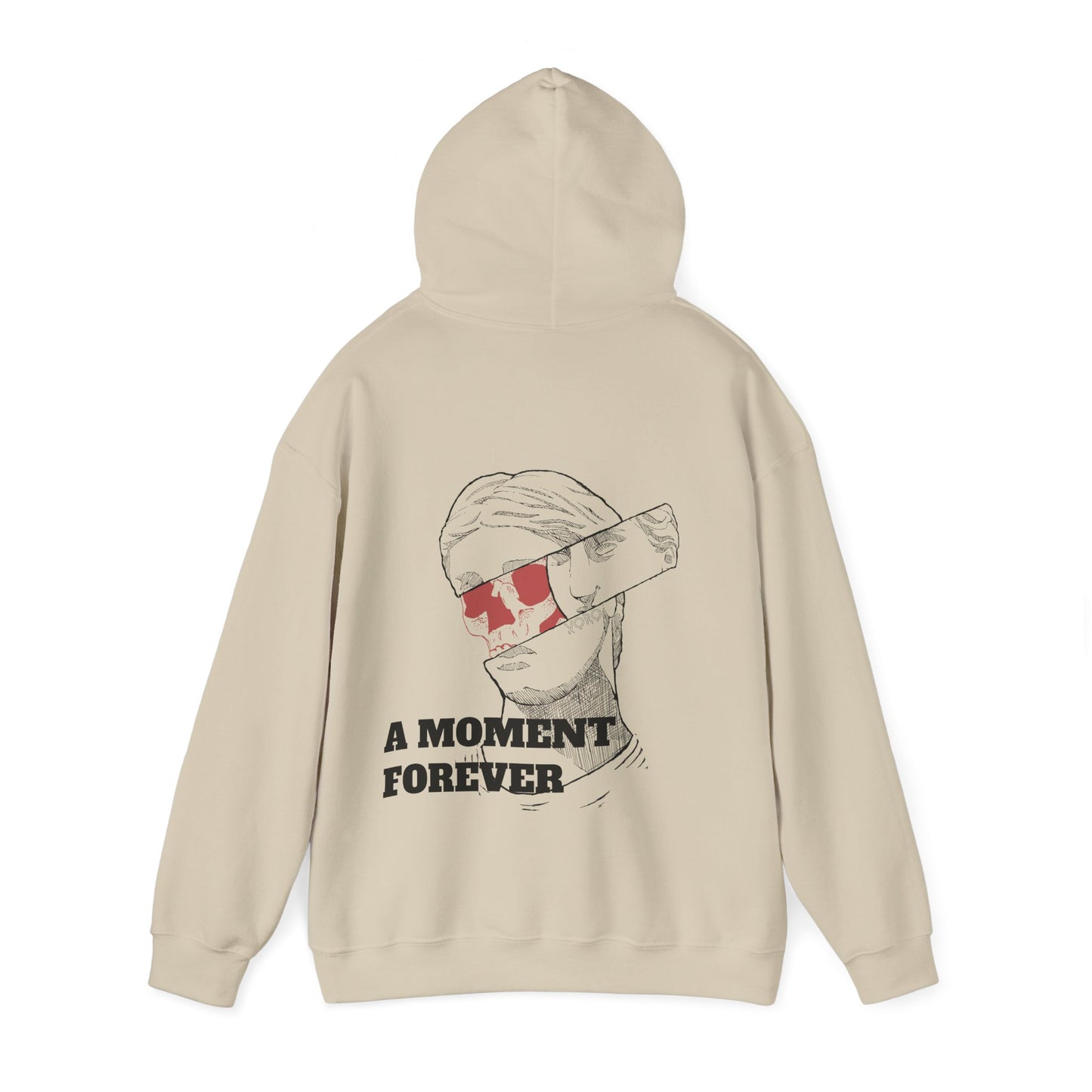 Split Sculpture Heavy Blend Hoodie - A Moment Forever Grafika Sweatshirt