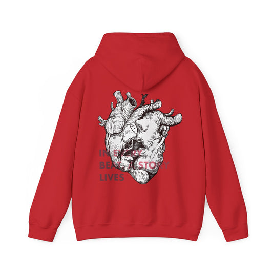 Anatomical Heart Hoodie - Love, Intimacy, and Vulnerability Design