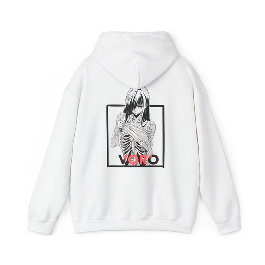 Anime Skeleton Hoodie Sweatshirt with VORO Logo Design