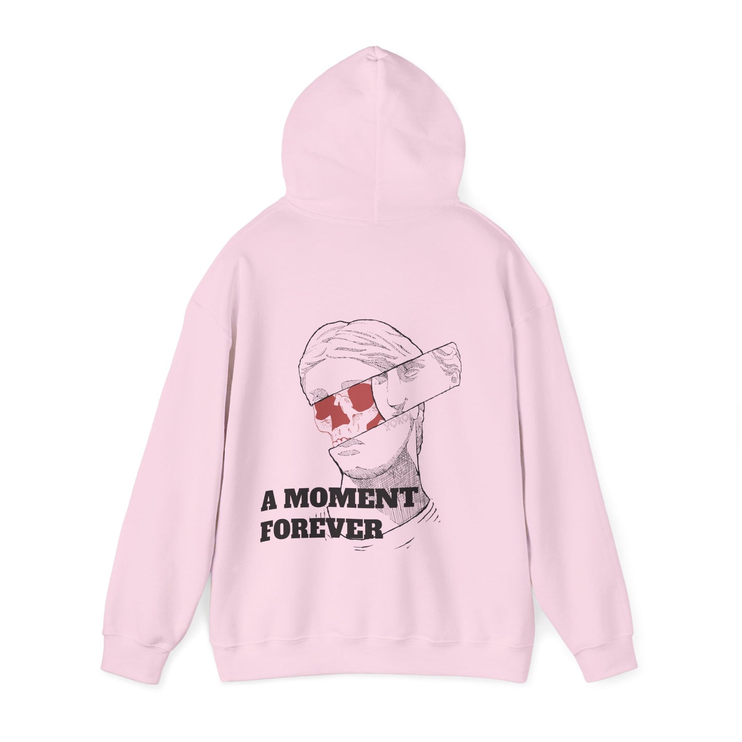 Split Sculpture Heavy Blend Hoodie - A Moment Forever Grafika Sweatshirt